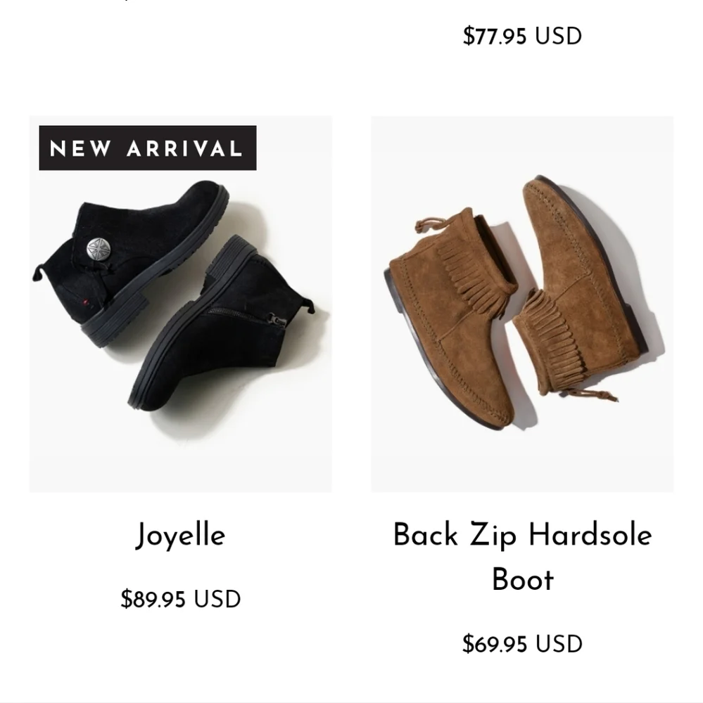 Minnetonka brand hard sole boots 7.5 - Picture 5 of 5